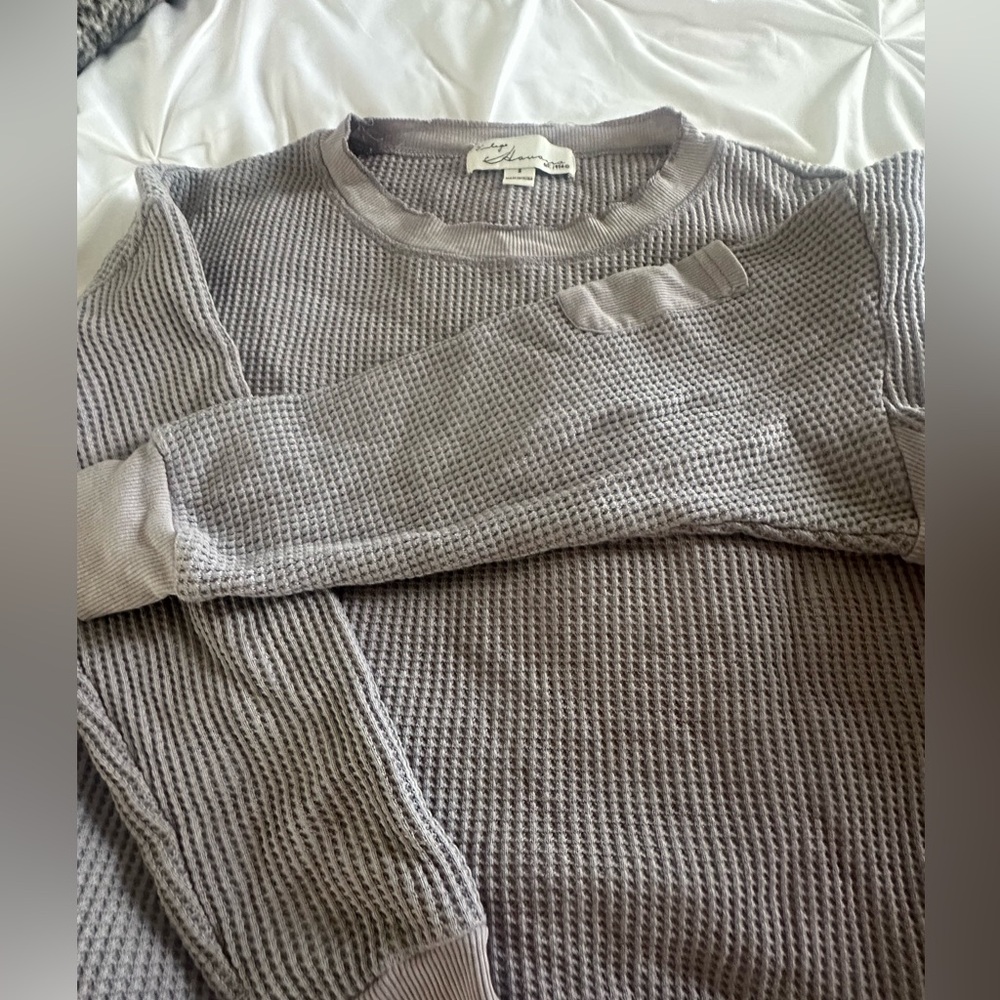 Vintage Havana waffle knit lounge set size small